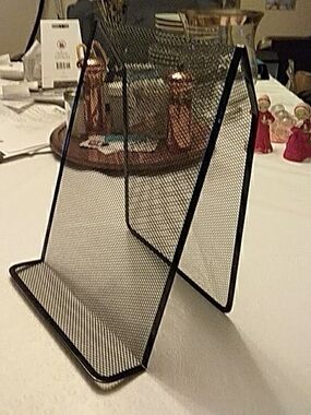 Black Mesh Tablet and Cookbook Stand by